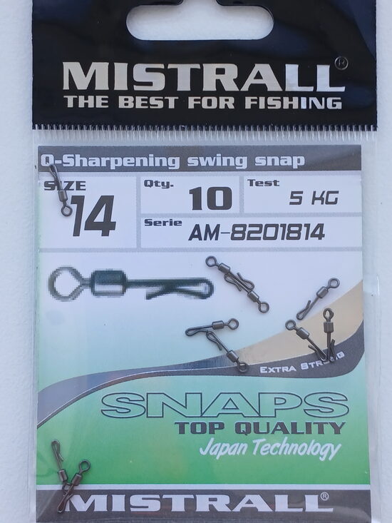 Mistrall, Q-Sharpening swing snap, nr.14, 10psc/pack